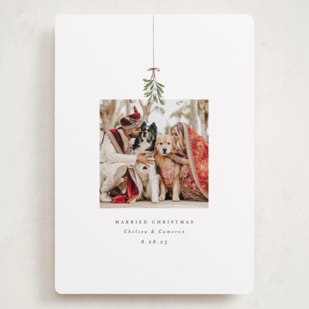 "Married and Merry" - Holiday Cards in Winter by Randi Cirelli - Front