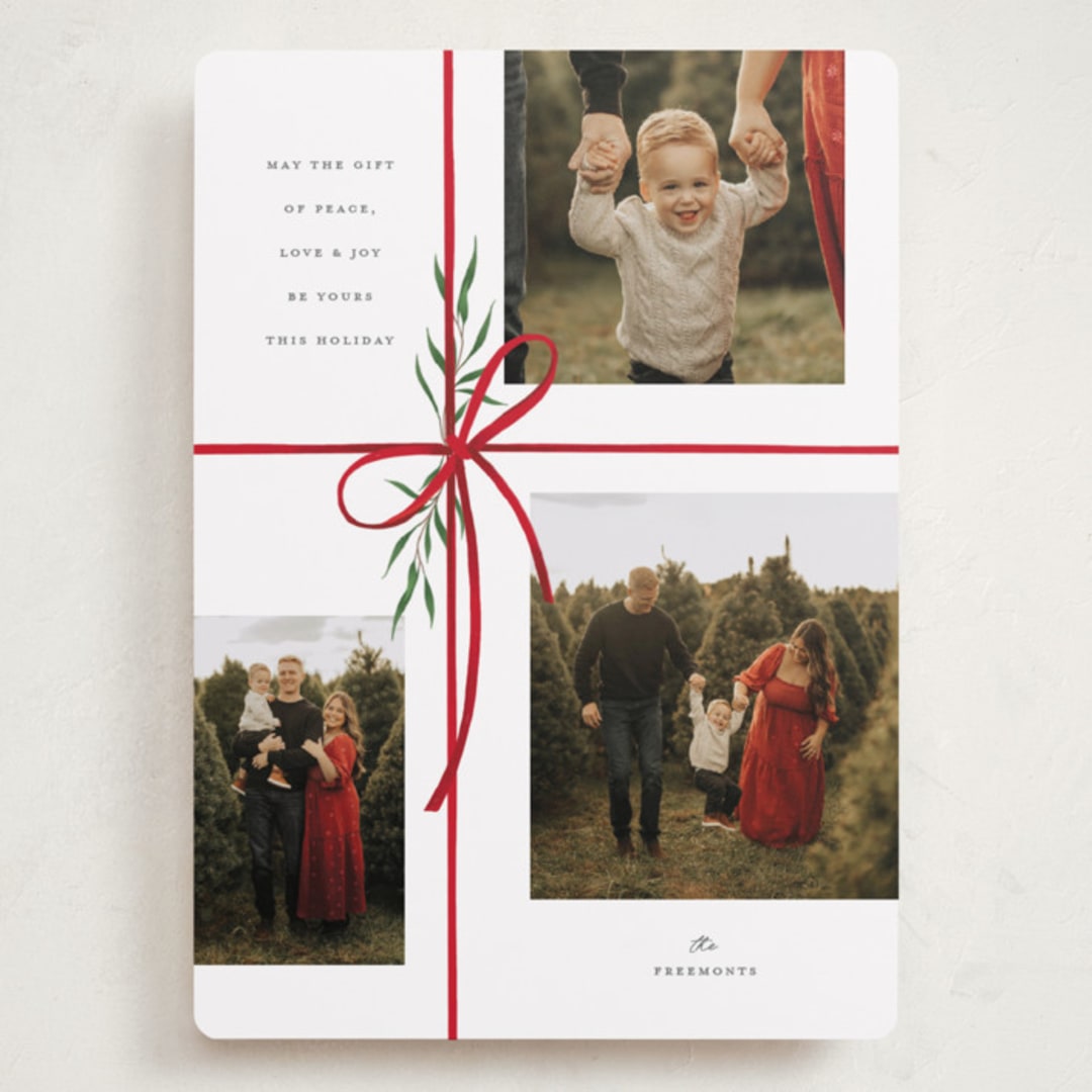 "Holiday gifts" - Holiday Cards in Candied Apple by Susan Zinader - Front