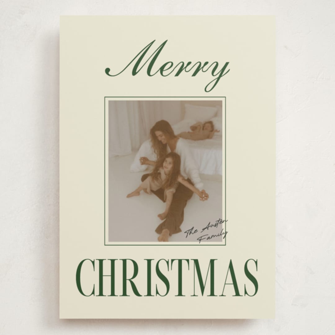 "A Classic Christmas" - Holiday Cards in Juniper by Helena Vitto - Front