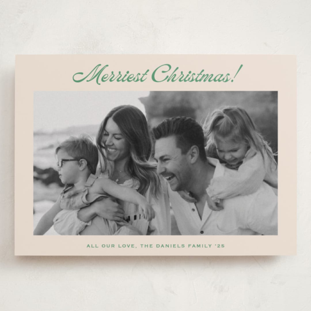 "Having Fun" - Holiday Cards in Lime by Carolyn MacLaren - Front
