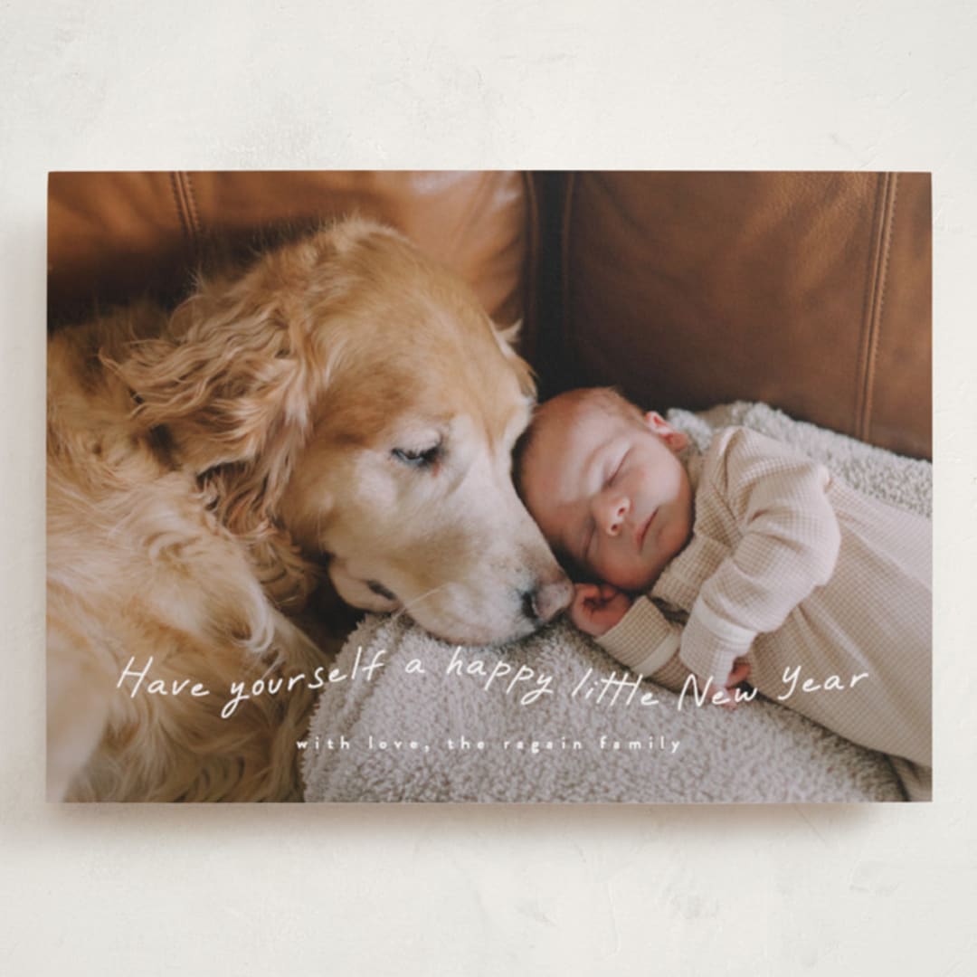 "very merry little Christmas" - Holiday Cards in Snowfall by Leah Ragain - Front