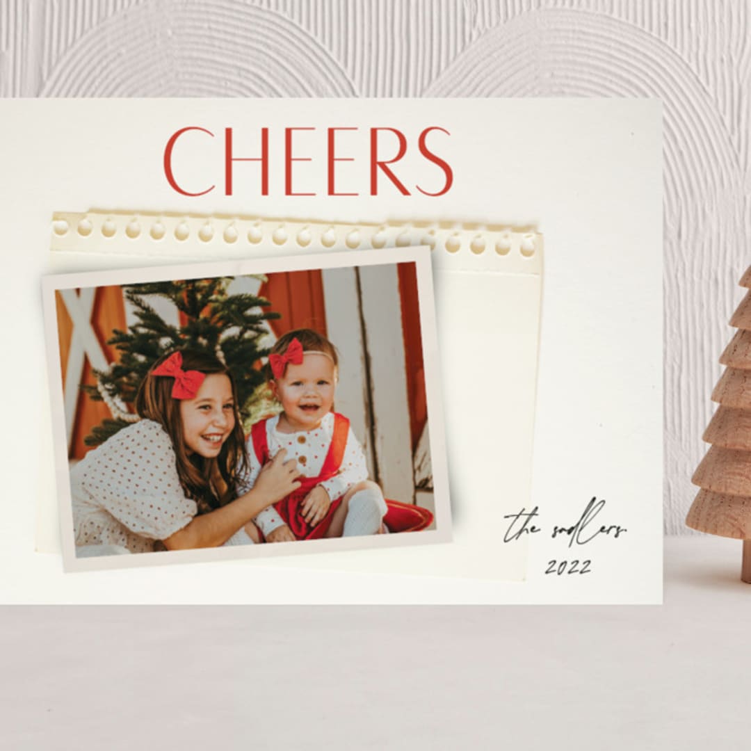 "Nostalgia" - Holiday Cards in Holly Berry by Morgan Kendall - Front