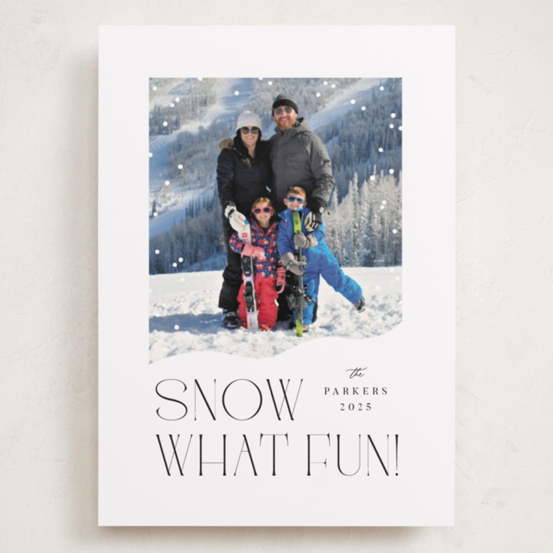 "Snow What Fun" - Holiday Cards in Ink by Olivia Raufman - Front