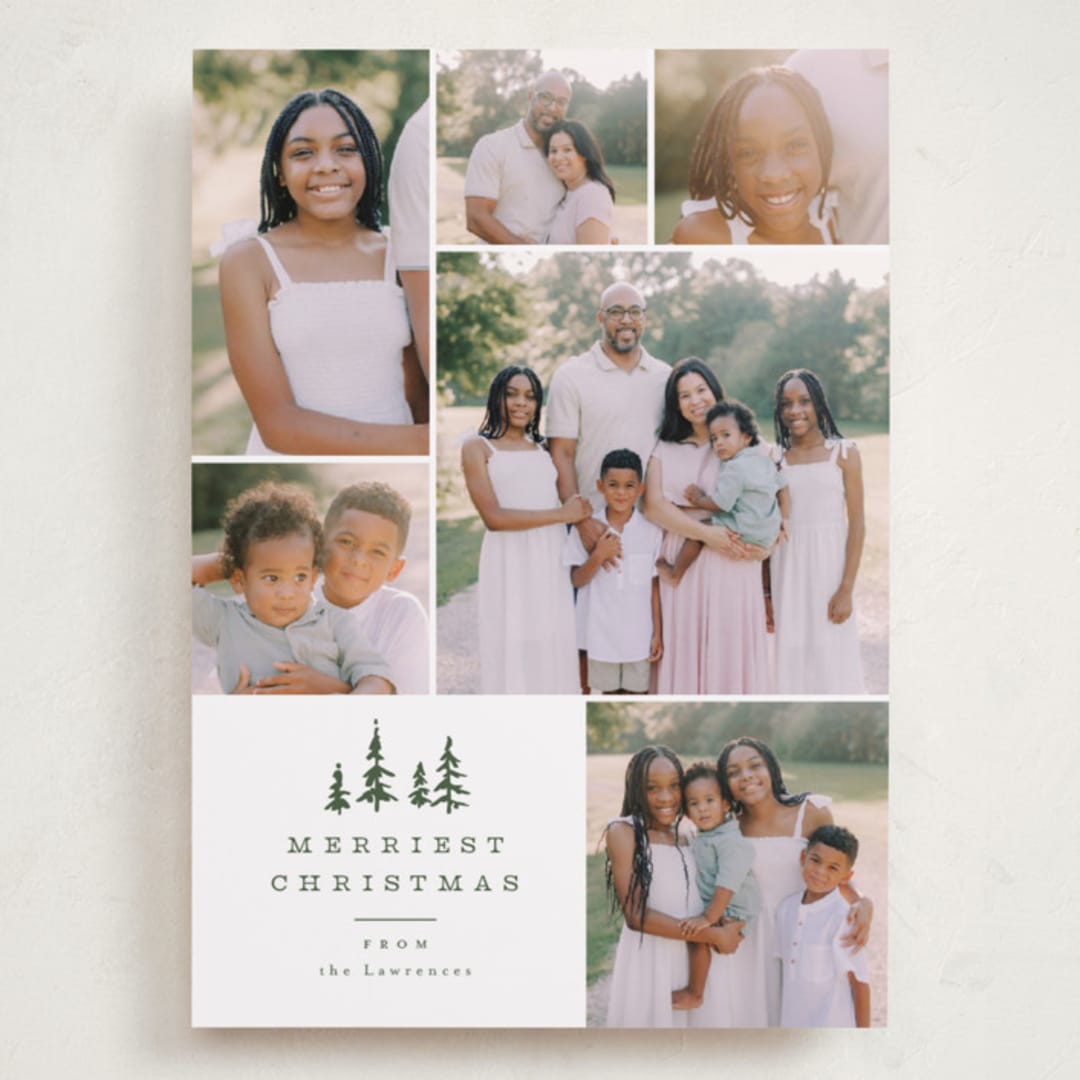 "Among the Pines" - Holiday Cards in Porcelain by Everett Paper Goods - Front