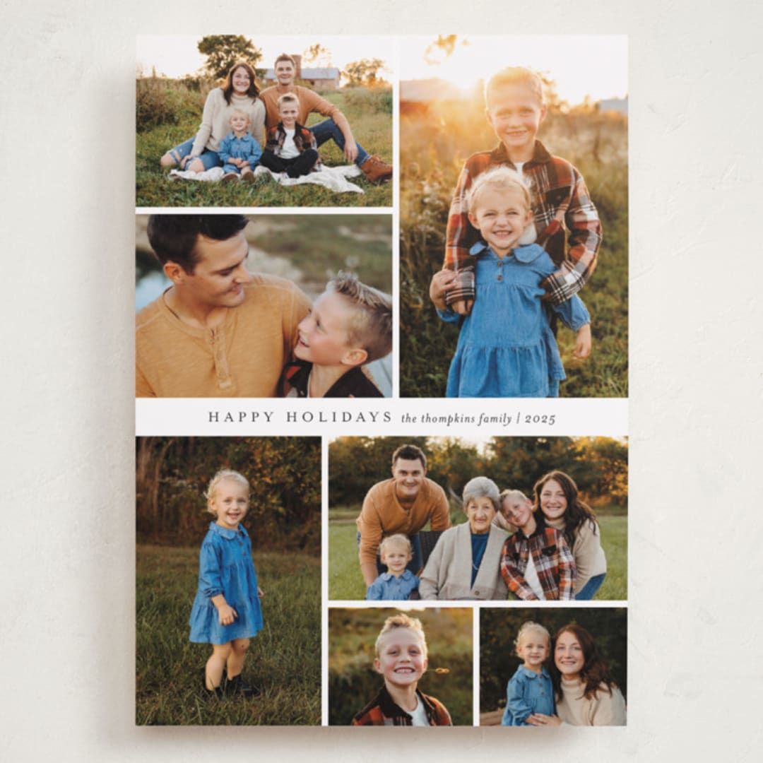 "Septet" - Holiday Cards in Snowflake by Jessica Williams - Front