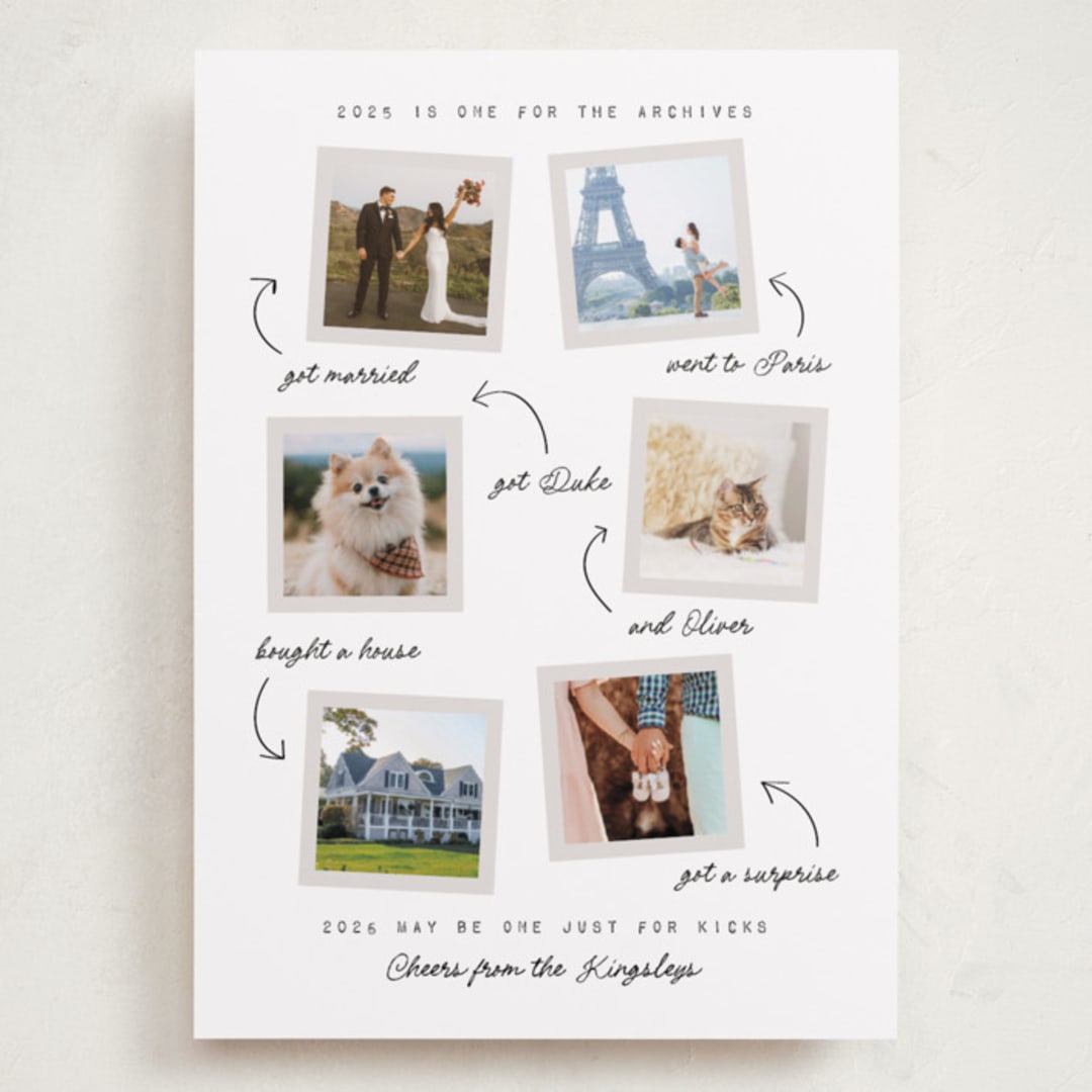 "For the archives" - Holiday Cards in Snow by Heather Schertzer - Front