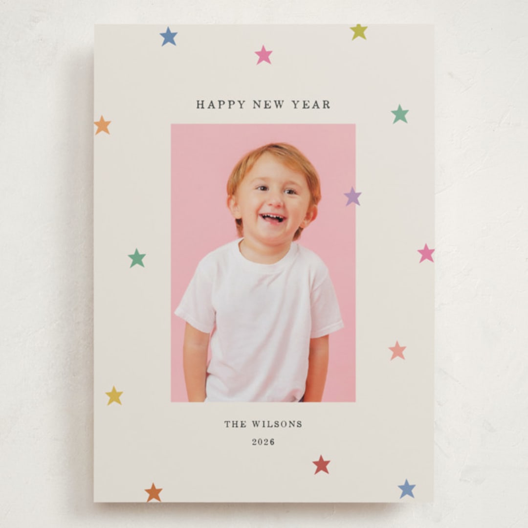 "Tiny Star Confetti" - Holiday Cards in Confetti by Kercia Jane - Front