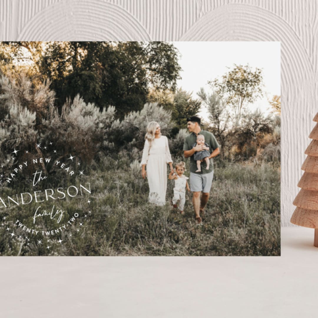 "Stardusted Name" - Holiday Cards in Snow by Robin Ott - Front