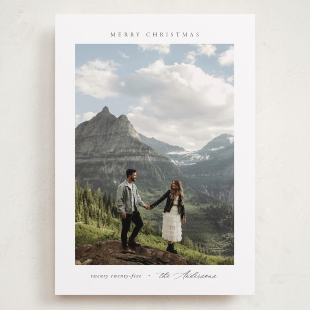 "Scenic" - Holiday Cards in Snow by Nicole Walsh - Front