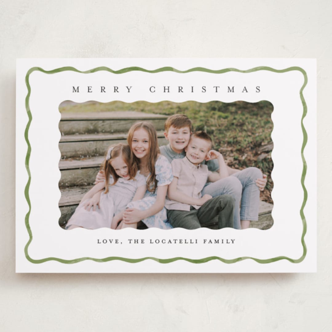 "Holiday Fringe" - Holiday Cards in Fern by Chris Griffith - Front