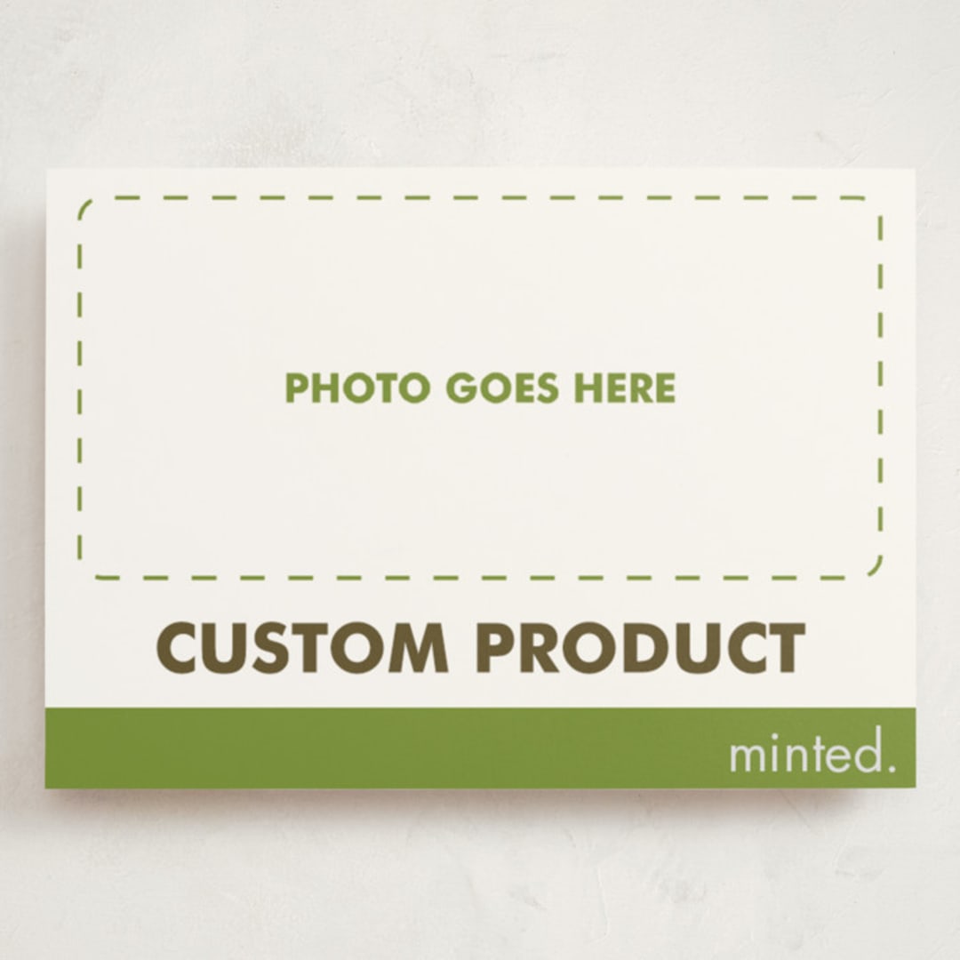 "Landscape Custom" - Holiday Cards in Charcoal by Minted - Front