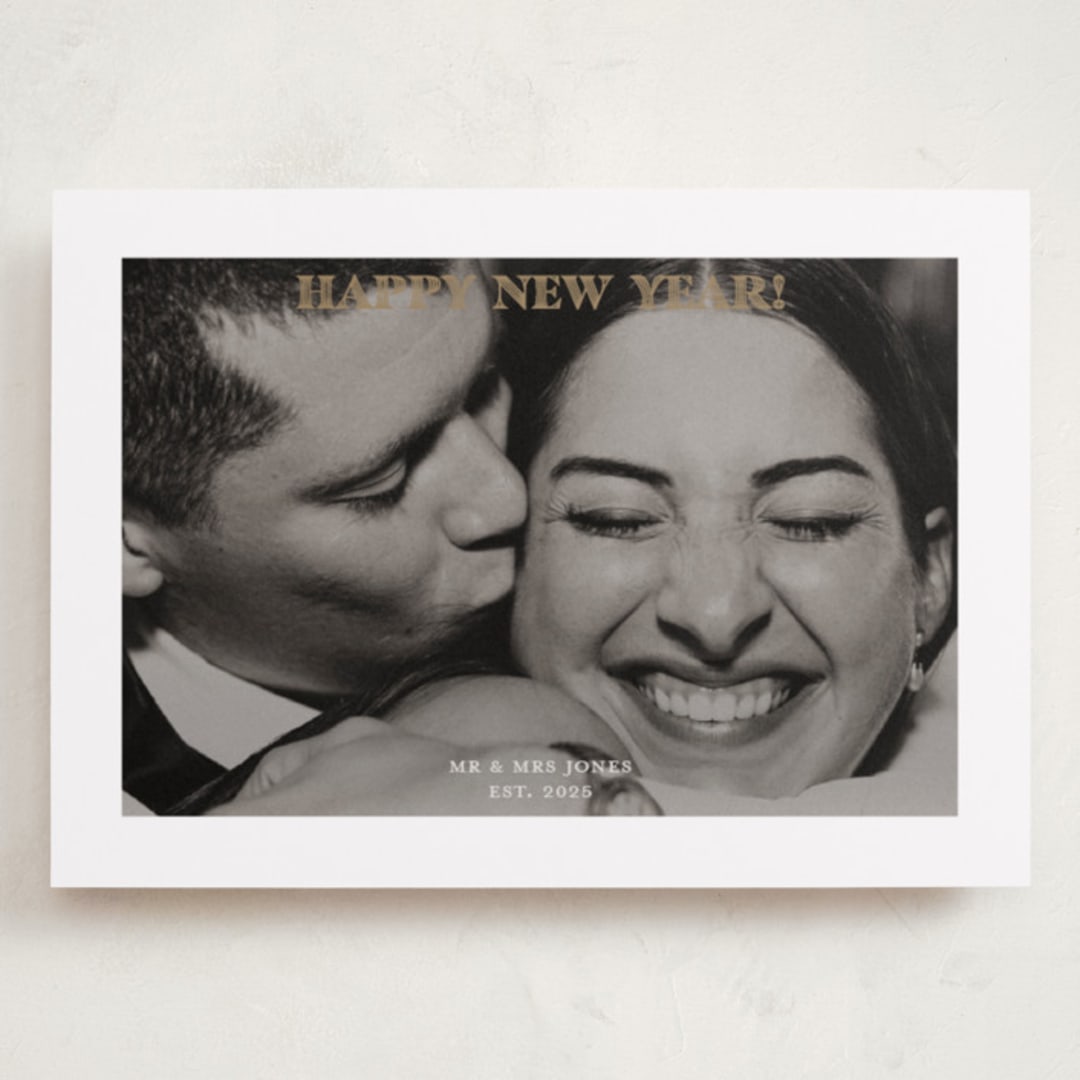 "White Border" - Holiday Cards in Caramel by Annie Chan - Front
