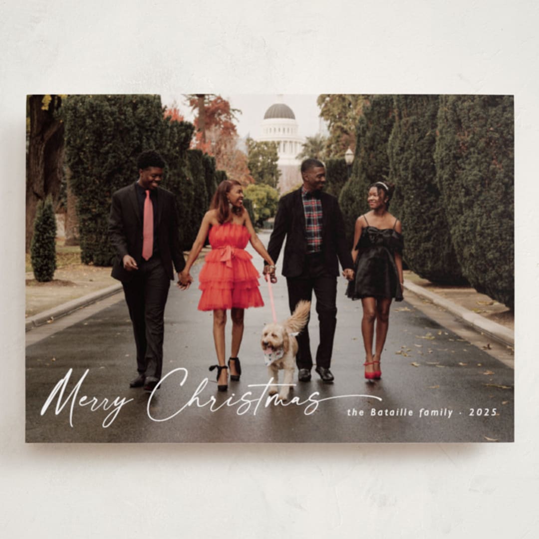 "Holiday Glee" - Holiday Cards in Ivory by Chris Griffith - Front
