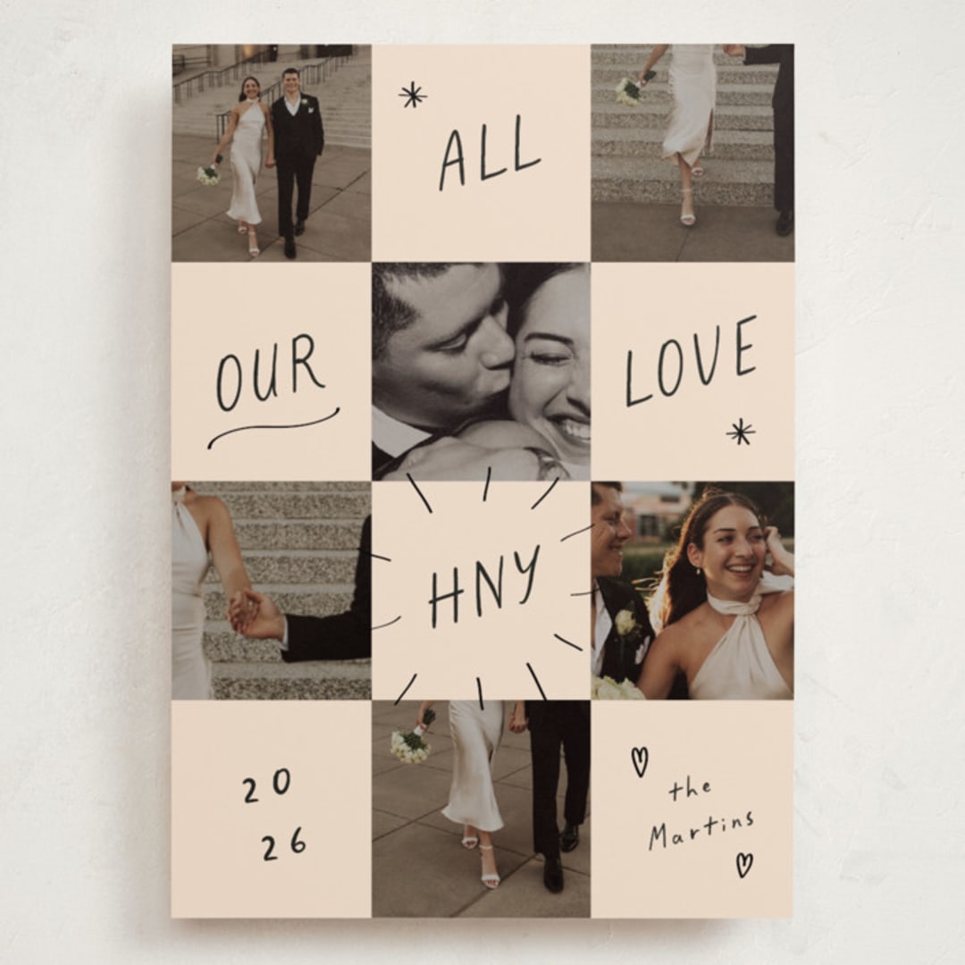 "Checkers" - Holiday Cards in Ink Press by Ani Somi - Front