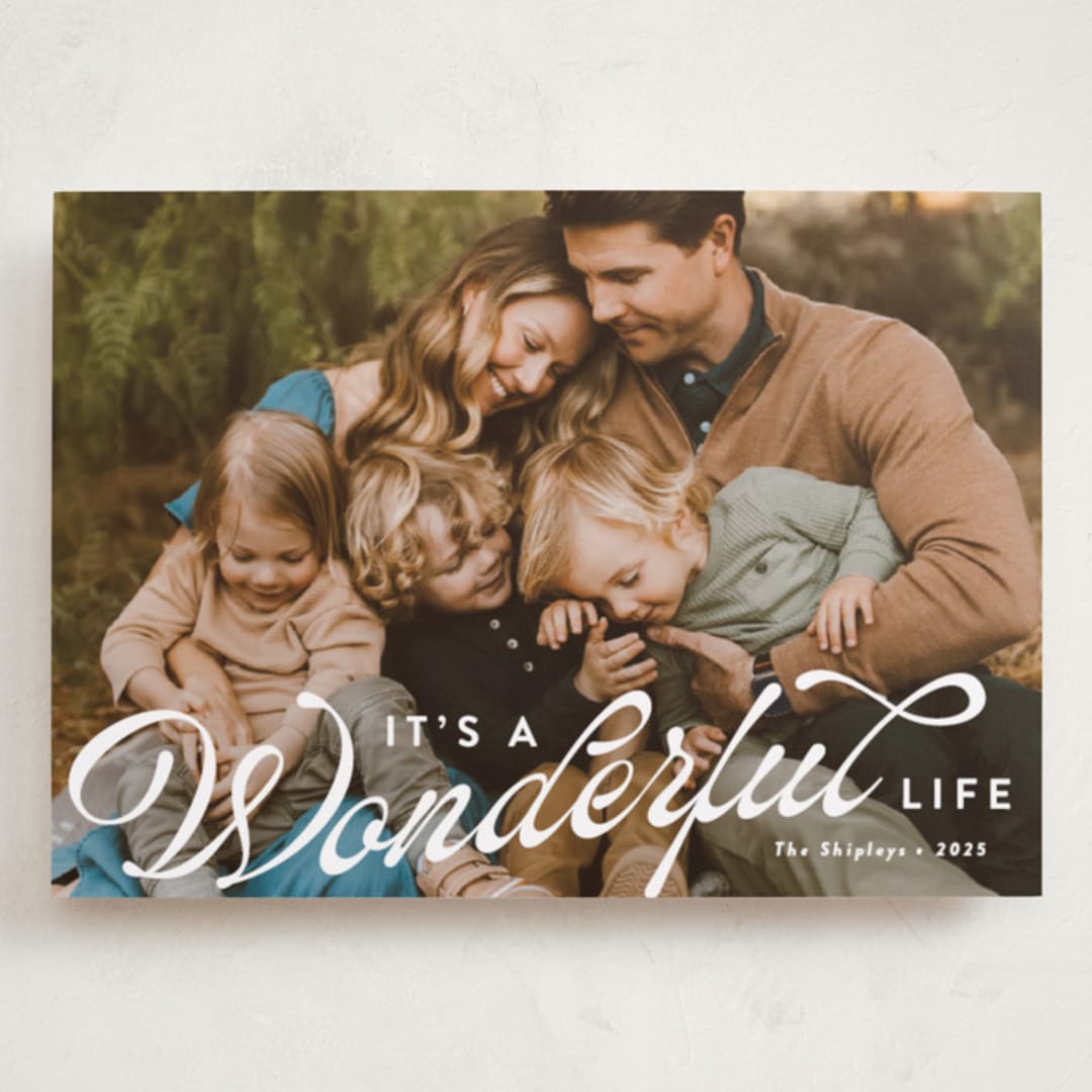 "these wonderful things" - Holiday Cards in Snow by Susan Asbill - Front