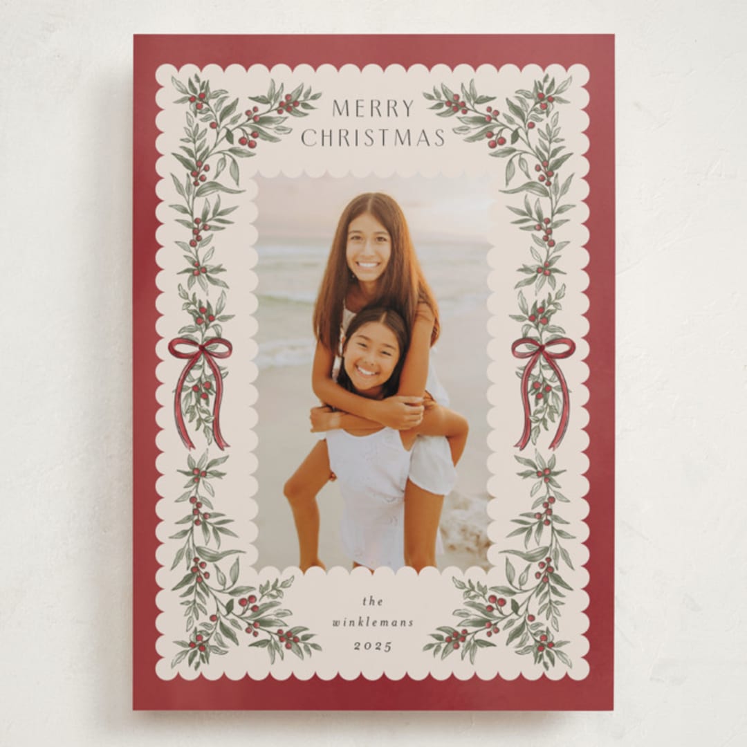 "Holiday gifts" - Holiday Cards in Crimson by Chris Griffith - Front