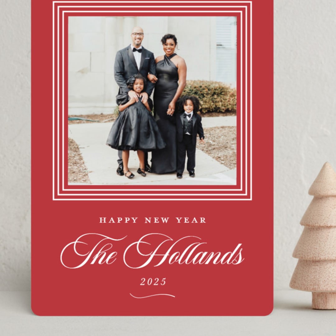 "Merry Love" - Holiday Cards in Ruby by Alston Foster - Front