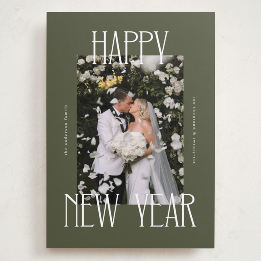 "Maeve" - Holiday Cards in Juniper by Kelly Watkins - Front