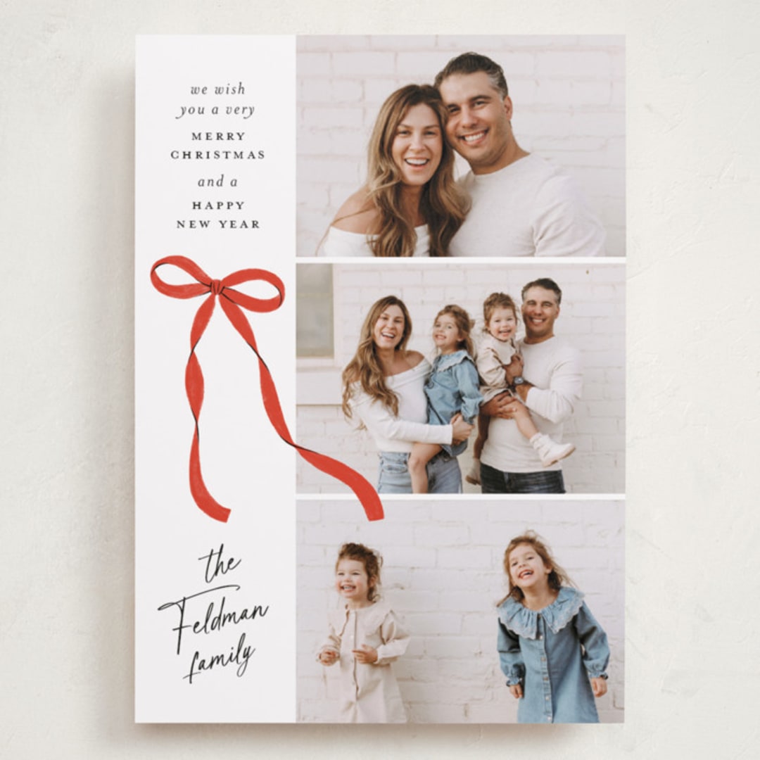 "Ascend" - Holiday Cards in Poinsettia by Paper Raven Co. - Front