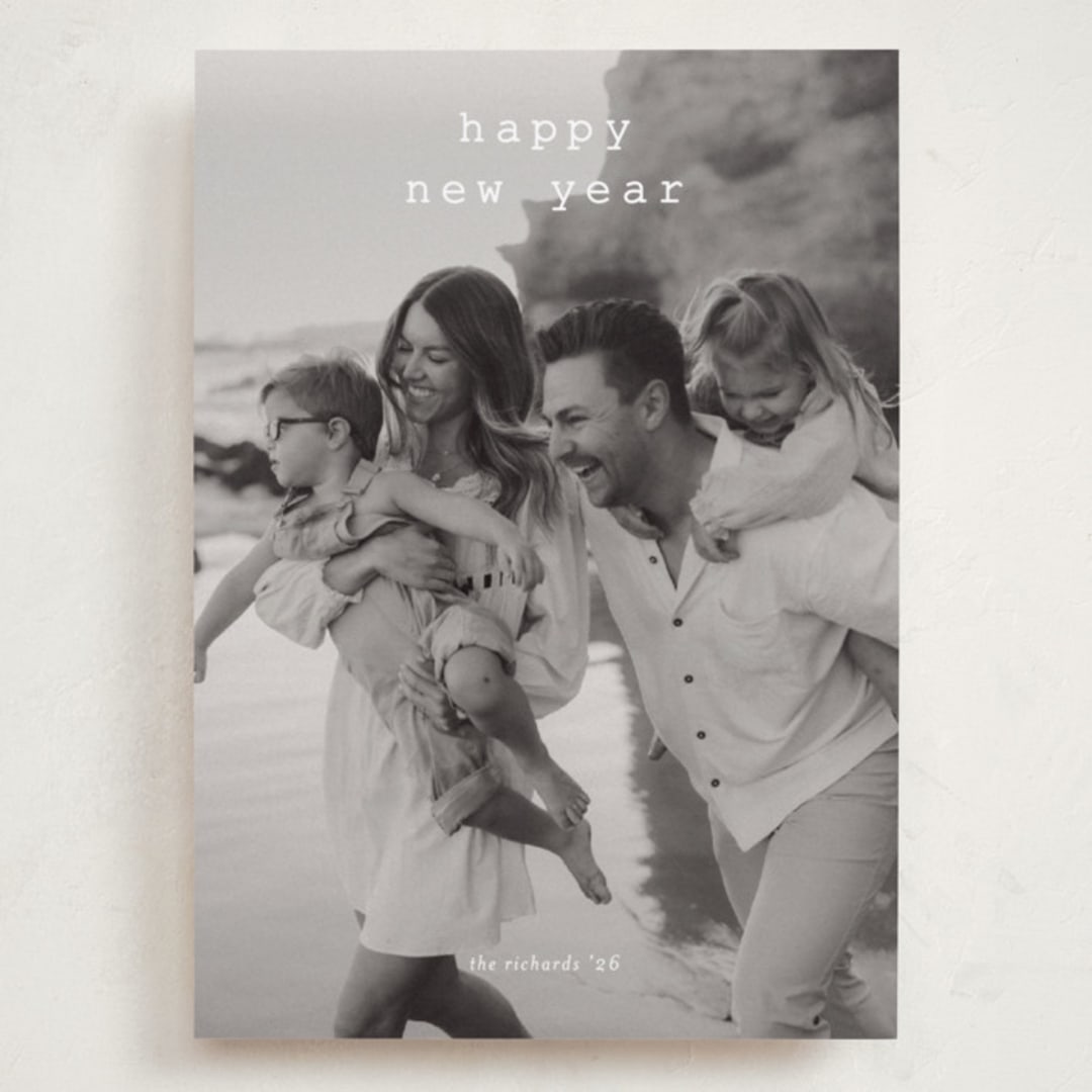 "cheery vibes" - Holiday Cards in Cotton by Stacey Meacham - Front