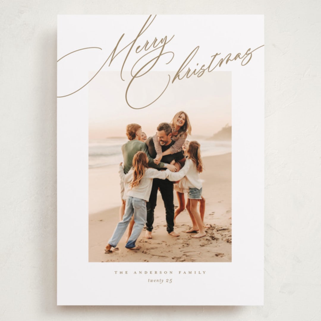 "Topper" - Holiday Cards in Golden by Jessica Williams - Front