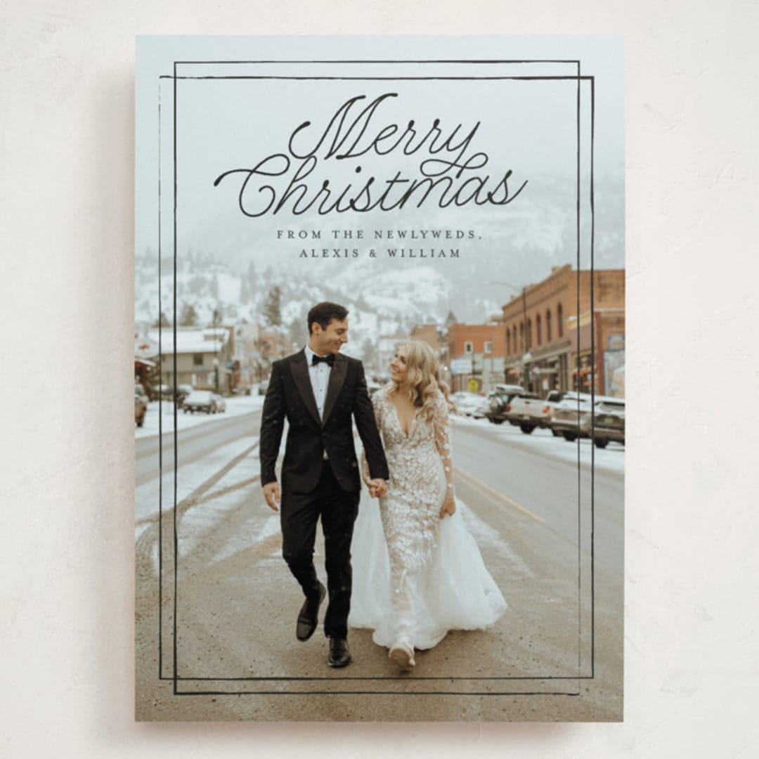 "A Classic Christmas" - Holiday Cards in Ink by Anna Elder - Front