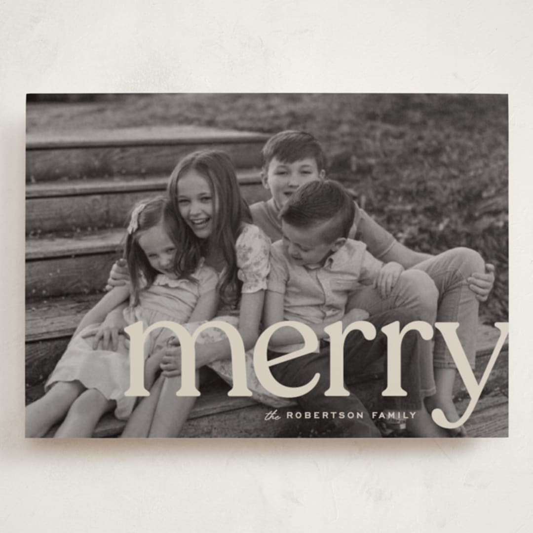 "cropped" - Holiday Cards in Cream by Ellen Schlegelmilch - Front