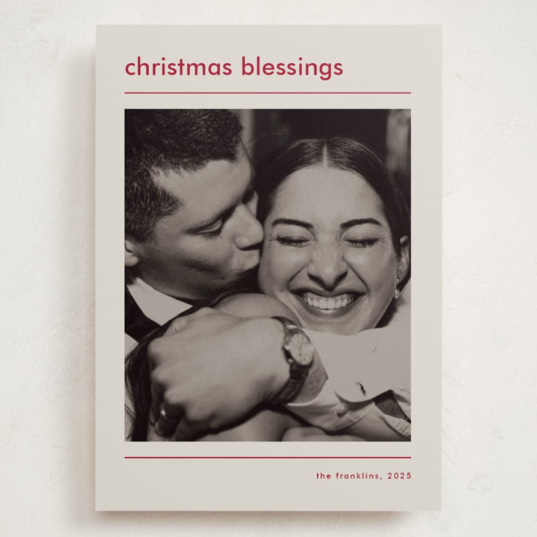 "Modern blessing" - Holiday Cards in Vanilla by Stacey Meacham - Front