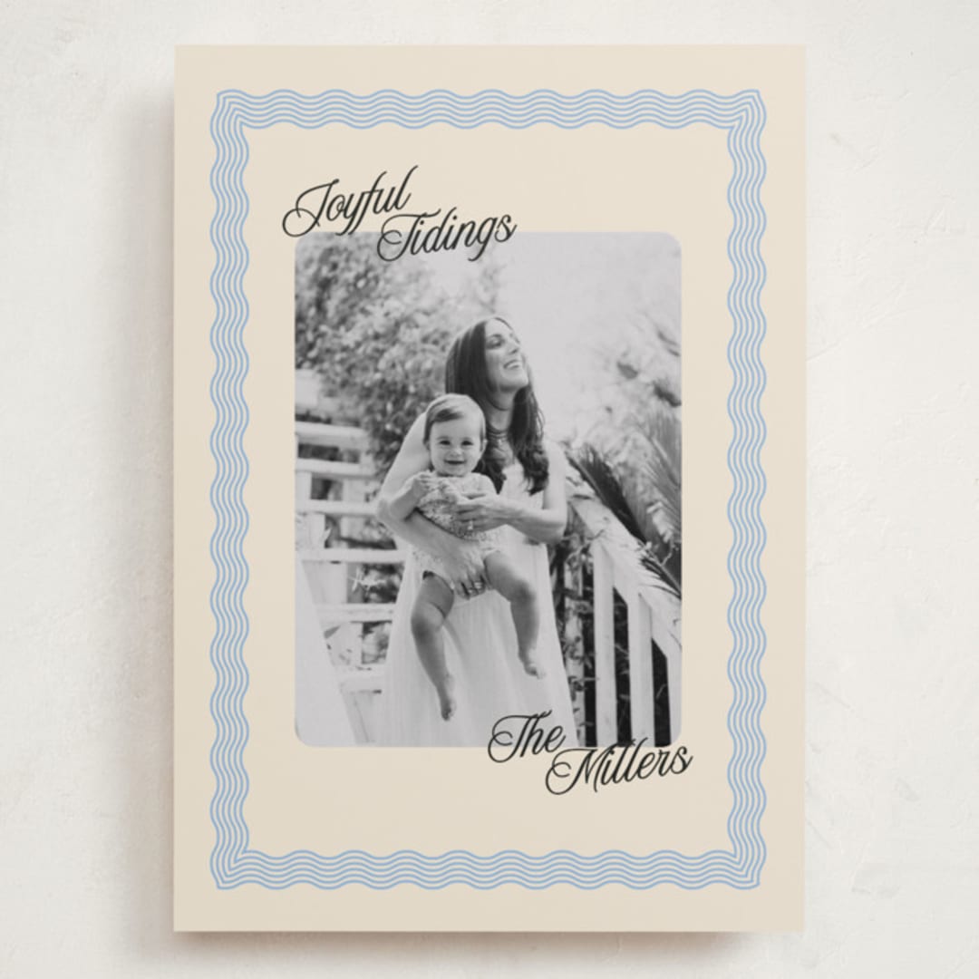 "Jovie" - Holiday Cards in Frost by Pati Cascino - Front