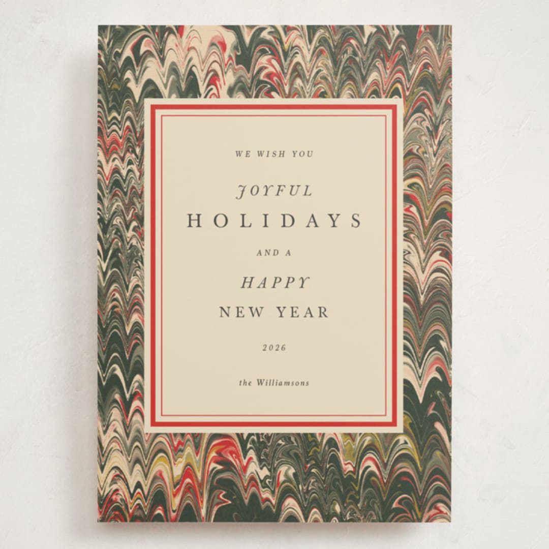 "Book" - Holiday Cards in Festive by Claire - Front