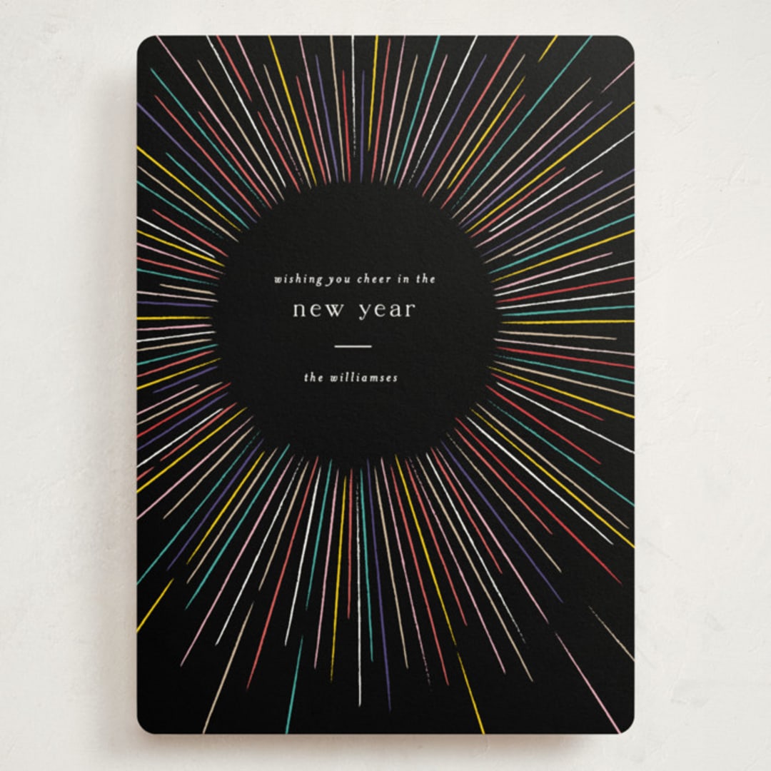 "Burst" - Holiday Cards in Disco by Pixel and Hank - Front
