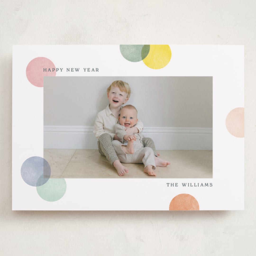 "Colorblock Confetti" - Holiday Cards in Confetti Cake by Robert and Stella - Front