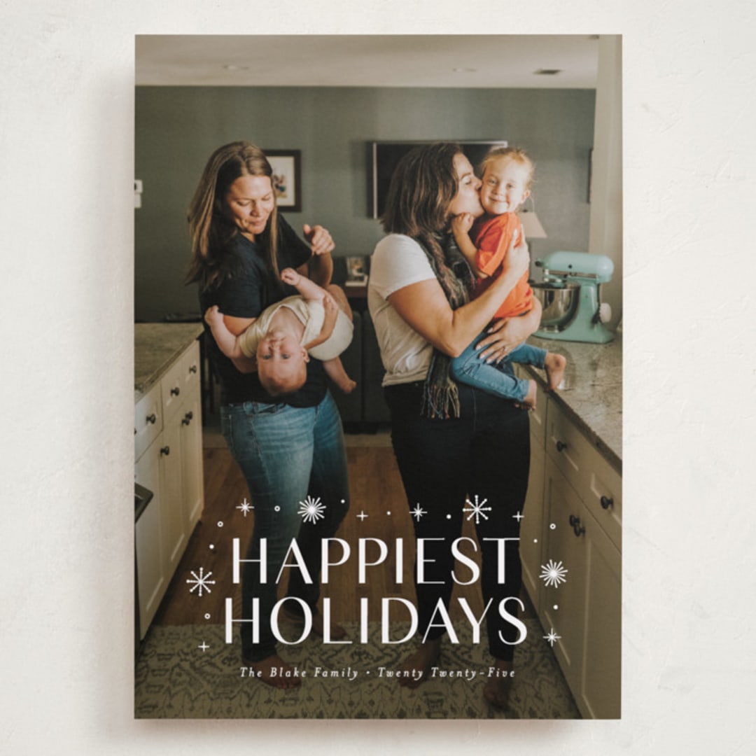 "Effervescent" - Holiday Cards in Alabaster by Susan Asbill - Front