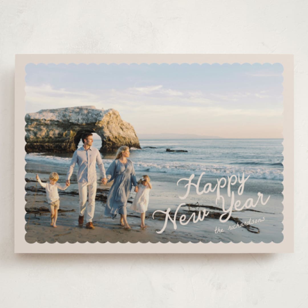 "Dispatch" - Holiday Cards in Creamer by Pixel and Hank - Front