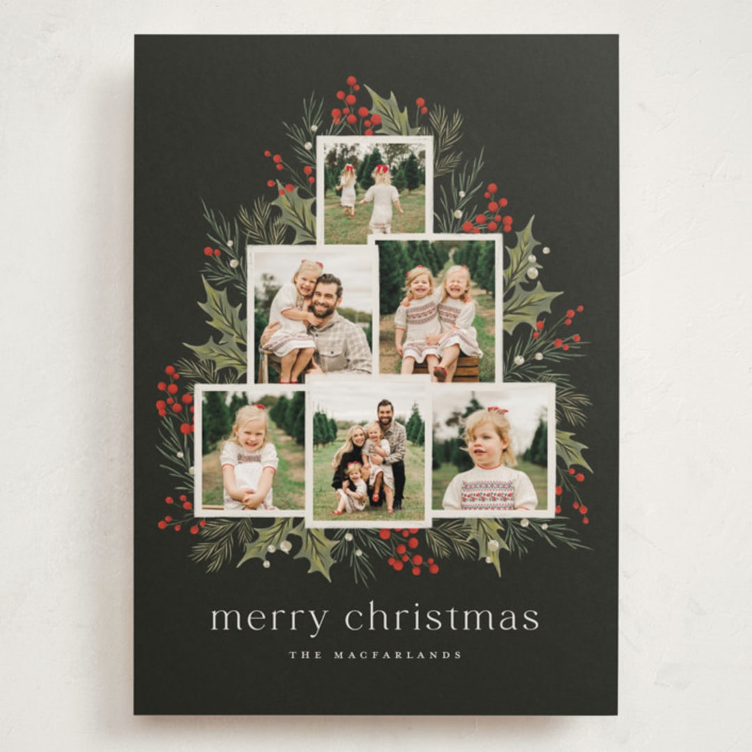 "O' Christmas Tree" - Holiday Cards in Wreath by Wildfield Paper Co - Front