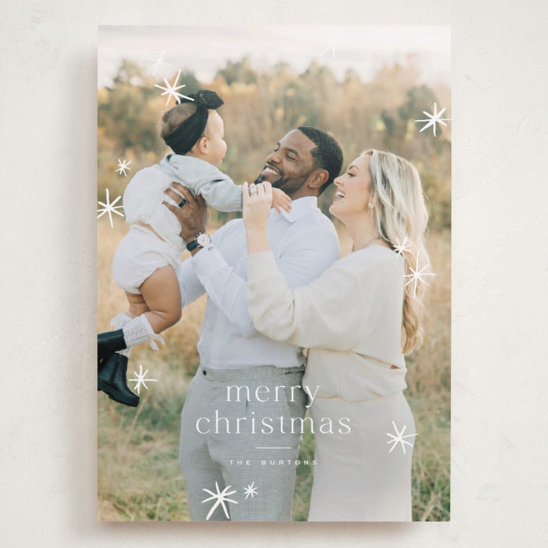 "Twinkle!" - Holiday Cards in Snow by Wildfield Paper Co - Front