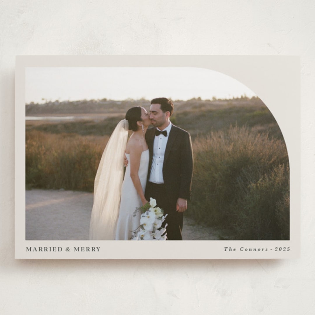 "Arched Simplicity" - Holiday Cards in Eggnog by Oma N. Ramkhelawan - Front