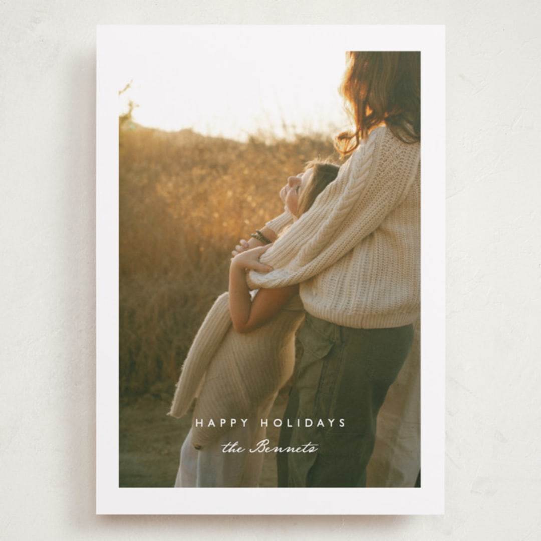 "The way it is" - Holiday Cards in Snowdrop by Corinne Malesic - Front
