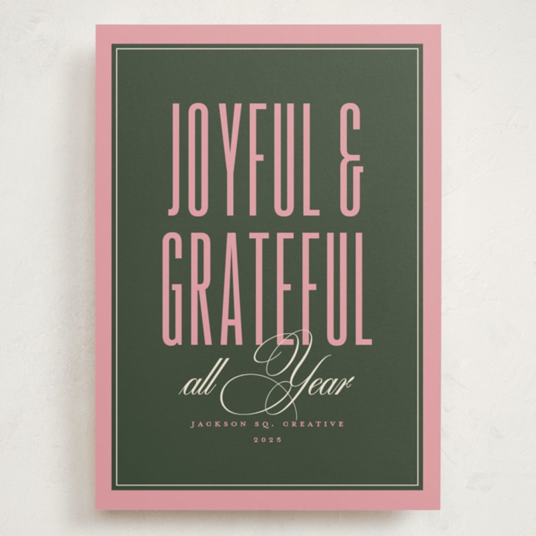 "Simply Said" - Holiday Cards in Wreath by letterfix - Front