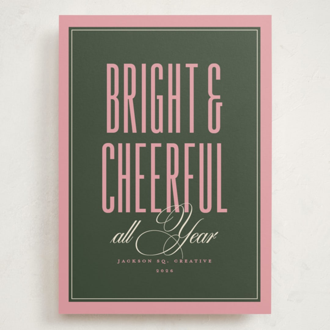 "Simply Said" - Holiday Cards in Wreath by letterfix - Front