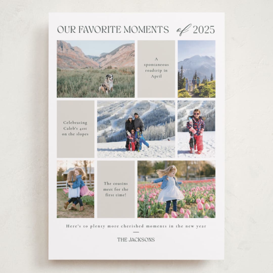 "Favourite Moments" - Holiday Cards in Tinsel by Adelyn T. - Front