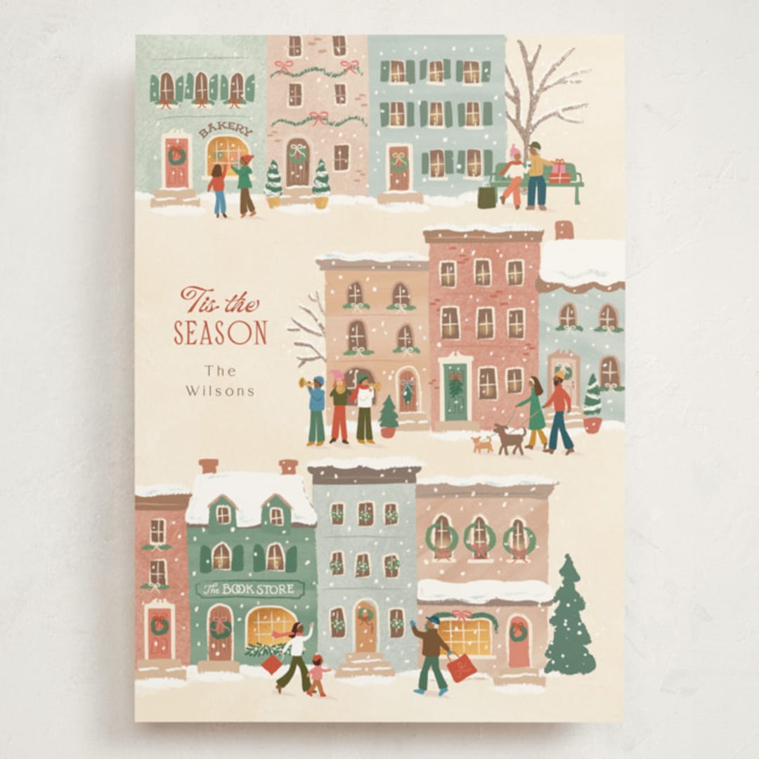 "Tis the season" - Holiday Cards in Vanilla by Jennifer Wick - Front