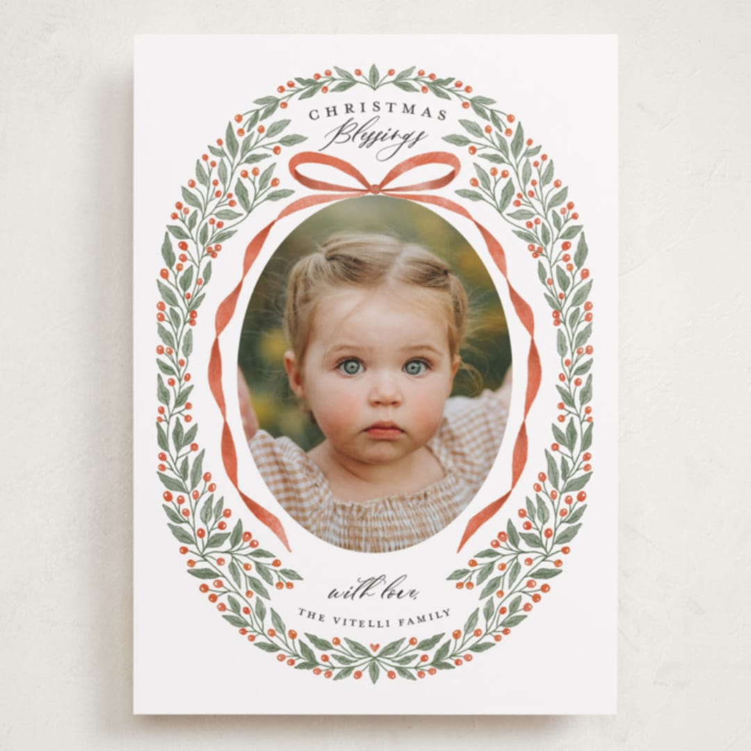"Shiloh" - Holiday Cards in Cinnabar by Tracey Khalei - Front