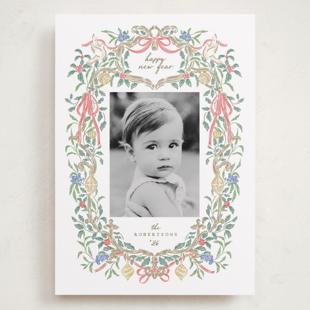 "a court of peace" - Holiday Cards in Cherry Wood by Grae - Front