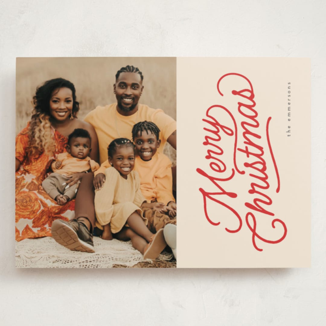 "retro vintage holiday" - Holiday Cards in Cherry by BR Designs - Front
