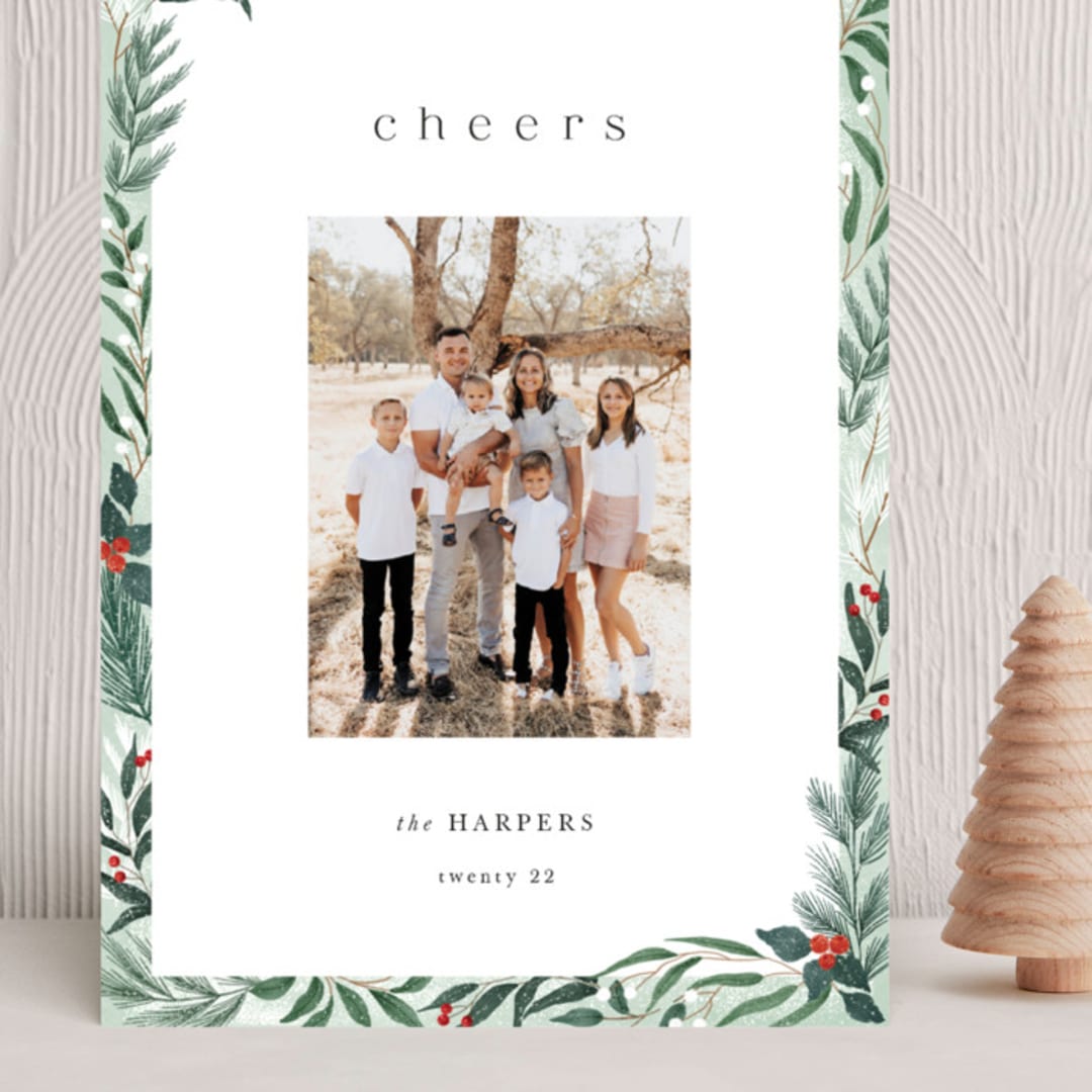 "Frosty" - Holiday Cards in Mint by Elly - Front