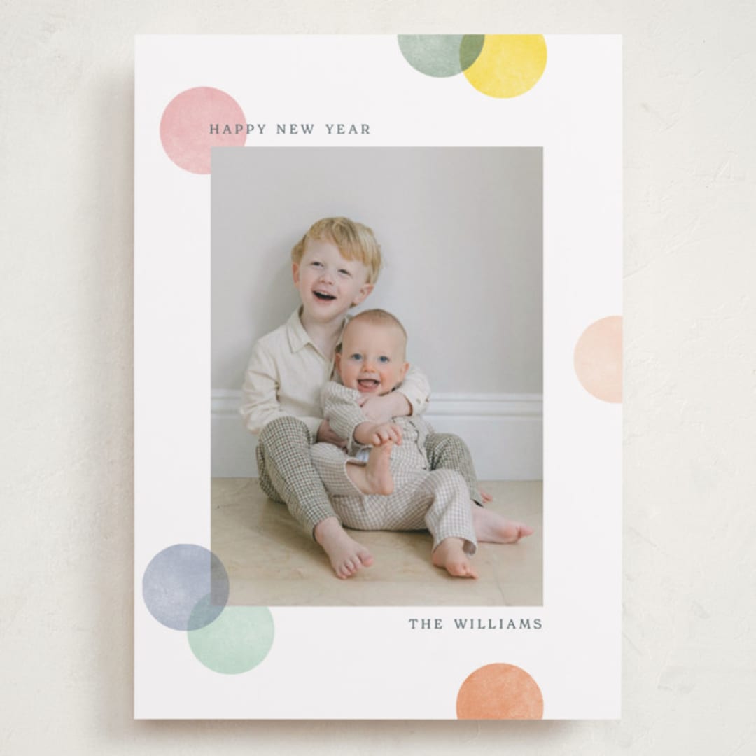 "Colorblock Confetti" - Holiday Cards in Confetti Cake by Robert and Stella - Front