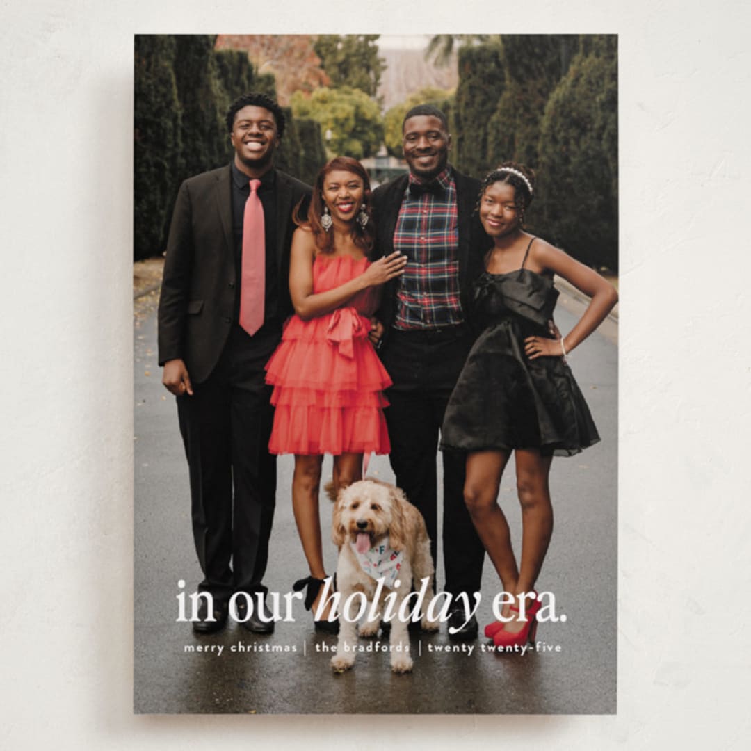 "holiday era" - Holiday Cards in Snow by Angela Marzuki - Front