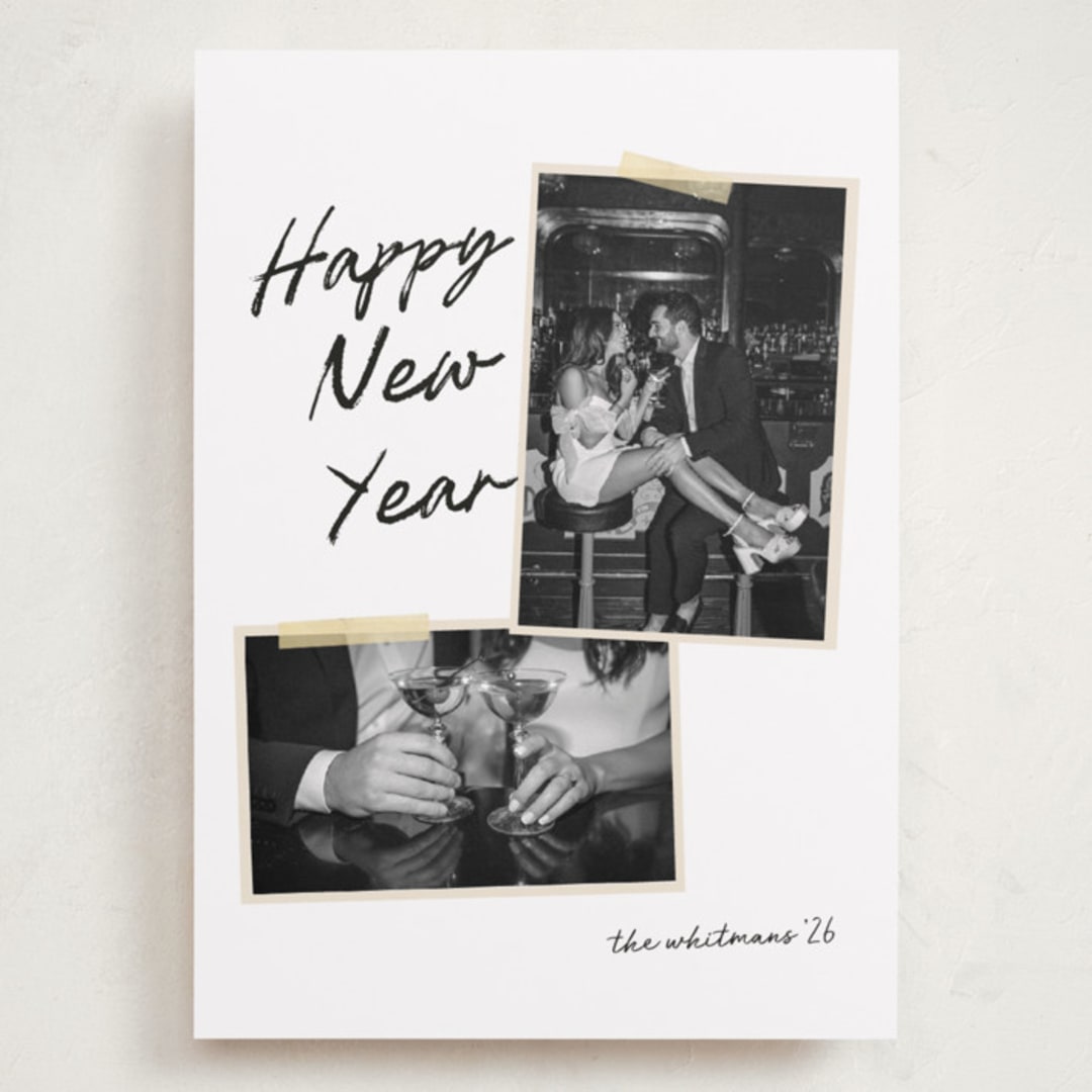 "Album" - Holiday Cards in Noir by Morgan Kendall - Front