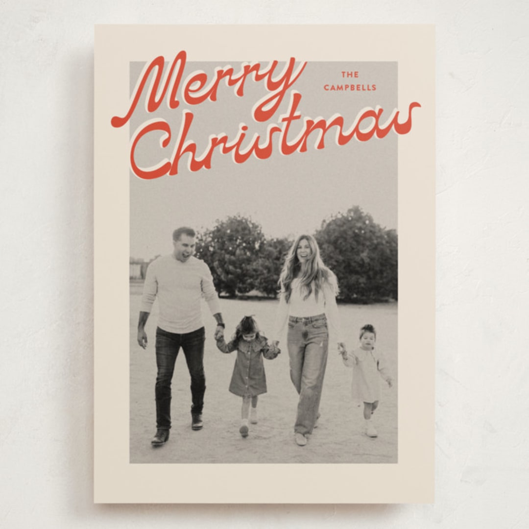 "Nostalgia" - Holiday Cards in Candy Cane by Ekko Studio - Front